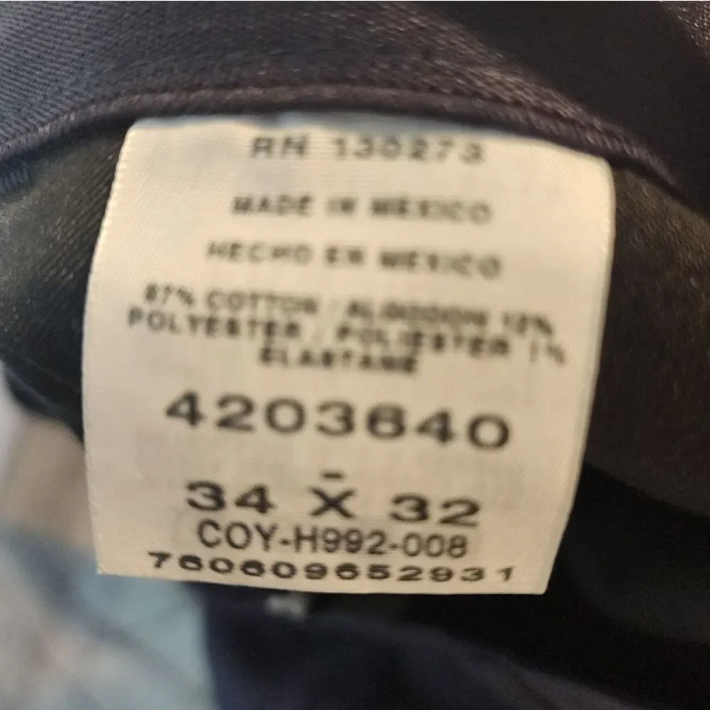 Men's Lee Custom Fit Collection pants, size 34 X 32
